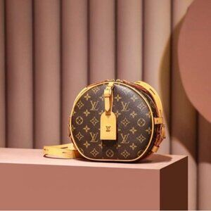 Louis Vuitton Brown and Yellow Shoulder Bag